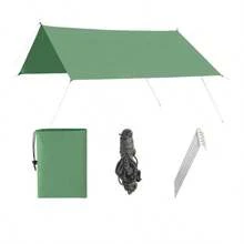 Outdoor Multifunctional Sunshade Canopy, Waterproof Sunscreen Beach Gazebo, Lightweight Moisture-Proof Ground Mat - Multicolor - View 5