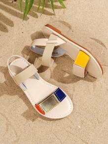 2025 New Sandals, Color Matching Sandals, Vamp Random Color Matching, Beach Sandals, Bohemian Style Sandals, Casual Sandals, Soft Soled Comfortable Sandals, Can Create A Surprise Gift