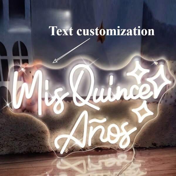 Enseigne au néon personnalisée, enseigne au néon unique à double rangée, lumière au néon de lettre, décoration murale à LED, décoration d'étoile de nom personnalisée, convient pour l'anniversaire, la fête d'Halloween, la chambre à coucher, le salon, le bureau, cadeau parfait pour la Saint-Valentin, Halloween, l'anniversaire et autres festivals, disponible en différentes tailles et couleurs, alimenté par USB, luminosité réglable, coloré, Kawaii, minimaliste chic, mignon, cadeaux idéaux pour lui, veilleuse, lumières au néon, articles de maison, décoration de chambre, décoration de vacances, pour les anniversaires, pour les mariages