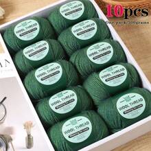 10pcs Australian Wool Yarn [About 500g/10 Balls Per Pack], Moderate Thickness, Easy To Weave, Soft And Warm, Suitable For Crochet Sweaters, Jackets, Vests, Shawls, Scarves, Hats And Various DIY Knitwear