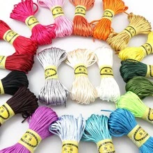 1/10pcs 5#Nylon Polyester Chinese Knot Cord String, Handmade Braiding Rope For DIY Jewelry Making, Beaded Bracelet/Necklace, Arts & Crafts (2.5mm*20m) - Multicolor - View 4