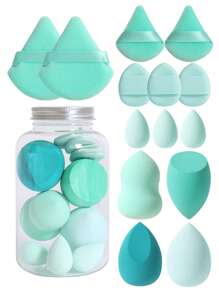 Qinglang 14-Piece Makeup Sponge Set With Storage Tube, Multi-Functional Beauty Tools For Blending BB Cream, Foundation, Powder, Concealer, Blush, Eyeshadow. Latex-Free, Expands In Water, Suitable For All Skin Types.,Makeup,Cheap,Room Decor,Vanity,Travel,Bedroom,Makeup Accessories,Puff,Makeup Blender,Powder Puff,Makeup Sponge,Cheap,Stocking Stuffers,Makeup,Makeup Tools,Cheap Stuff,Gifts,Gifts For Women,Christmas Gifts - Multicolor - View 12