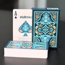 1 Set Premium wasserdichte Spielkarten - Wasserdichte Spielkarten - Plastikspielkarten, flexibel - geeignet für Magie, Unterhaltung, Partys und Sammler, Valentinstag/Neujahrsgeschenk