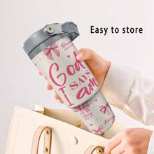 Christian Tumbler, 30oz Pink "God Says You Are" - Inspirational Faith Gifts, Perfect For Birthday, Spiritual Catholic Gift, Easter Gift Cup - 30oz - 查看 5