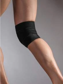 VBOSI 1 PIEZA Soporte de rodilla ajustable de tamaño pequeño unisex para mujer y hombre con almohadillas rotuliana para baloncesto, correr, gimnasio, accesorios deportivos, rodilleras deportivas, rodilleras de gimnasio - Negro - Ver 7