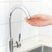 1pc 360-Degree Rotatable Kitchen Faucet Sprayer Head With 3 Spray Modes - Water-Saving Faucet Aerator With Pulse, Shower And Pulse+Shower Functions, Universal Plastic Faucet Sprayer For Home Use