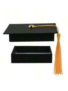 2pcs Graduation Gift Boxes, Graduation Cap Candy Box, Jewelry Gift Boxes - Multicolor - View 4