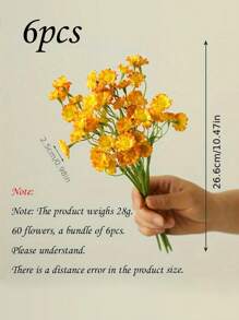 6/12 件，120 件人造雏菊花头，逼真而鲜艳的雏菊花束，栩栩如生的触感，免维护，季节性装饰，适用于新娘花束、婚礼派对、家居桌面装饰、高品质假花、户外野餐园艺、圣诞节、情人节、婚礼、母亲节、生日派对，非常适合 DIY 中心装饰 - 不含容器礼物毕业、秋季装饰、秋季