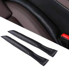 2Pcs Car Seat Gap Filler Soft Car Styling Padding Leather Leak Pads Plug Spacer Universal Auto Interior Accessories Organizer - Multicolor - View 2