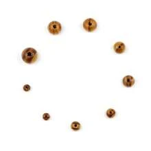 6-14mm gerookte grenen ovale houten kralen, doe-het-zelf sieradenmaakbenodigdheden voor armbanden, kettingen, losse kralen