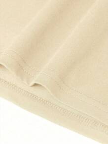 新款柔软百搭女士休闲宽松圆领透气水果印花 T 恤，时尚休闲装，春夏 - 杏色 - 查看 6