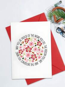 1 张适合送给母亲的贺卡，愿你为自己的工作感到自豪贺卡、毕业卡、最好的朋友、母亲节贺卡、肯定卡、未来的护士