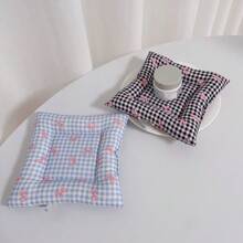 1pc Creative Bow Tie Coaster, High-End, Luxury Photography Prop, Decorative Mat, Heat Insulation Mat, Coffee Cup Mat, Holiday Decorative Coaster, Fabric Filled Coaster - Multicolor - View 4