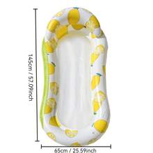 1pc Mesh Floating Lounge Chair, Foldable Floating Pool Hammock, PVC Ombre Glitter Inflatable Floats Pool Float