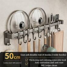 1 Piece Tool For Home Decoration Bathroom Hook No-Drill Hanging Rod Shovel Hanger Row Hook Multifunctional Wall-Mounted Storage Knife Holder