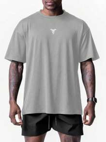 VitaFith New Bull Print Casual Sports Fitness American Style Men T-Shirt, Fashionable Sports & Fitness, Versatile Casual Daily Wear, Lightweight