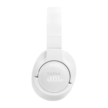 Tune 720BT - 无线包耳式耳机，配备 JBL 纯低音音效、蓝牙 5.3、长达 76 小时的电池续航时间和快速充电、轻巧、舒适、可折叠设计（白色）
