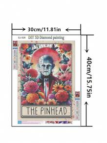 1 st. DIY Diamond Painting Kit - Diamond Art Borduurwerk, Portret Woondecoratie, Volledige Boor, 11,8*15,7 Inch