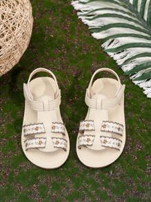 Süße Mädchen/Baby Sommer Strand Sandalen, Lässig - Beige - Übersicht 3
