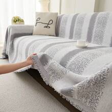 Coperta-copridivano in chenille, coperta versatile, copridivano in stile minimalista di lusso, misura universale per tutte le stagioni