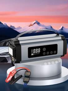 150PSI 便携式汽车应急启动器 2000A - 耐用绝缘汽车电池充电器，带数字显示屏、Type-C 快速充电和空气压缩机 - 适用于 10L 汽油或 9.0L 发动机 - 彩色 - 查看 4