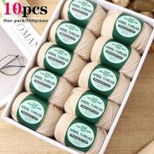 10pcs Australian Wool Yarn [About 500g/10 Balls Per Pack], Moderate Thickness, Easy To Weave, Soft And Warm, Suitable For Crochet Sweaters, Jackets, Vests, Shawls, Scarves, Hats And Various DIY Knitwear
