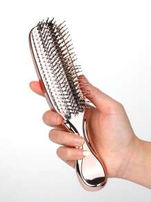 Luxury Electroplated Comb | High-End Metallic Luster, Unisex Design, Wet & Dry Use, Creates Silky Smooth Hair, Anti-Static & Frizz-Free, Instantly Enhances Hair Texture, Long-Lasting Styling, Easy Perfect Hairstyle! Hair Comb, Hair Brush, Hair Styling Tool, Hair Product & Accessory, Suitable For Barbershop, Salon, Back To School, Travel & Vacation. - Multicolor - View 4