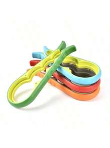 1pc 4-In-1 Multifunctional Bottle Opener, Jar Opener, Cap Remover, Beer Bottle Opener - Random Color