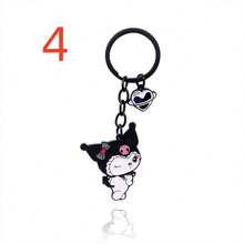 Sanrio 1 pièce Porte-clés métal figurine mignonne de l'animation Sanrio Kuromi, dessin animé japonais Magical Melody