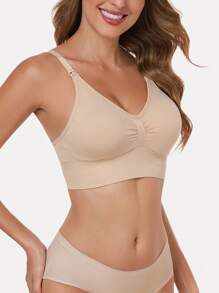 Pregnant Women's Bra Sexy Breastfeeding Gathering Without Steel Ring Sports Bra Nursing Bra