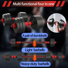 25kg/20kg/15kg/10kg Dumbbell Set, Barbell Weight Training Equipment For Men, Adjustable Weight, Specialized Arm Muscle Dumbbell Set For Home Gym Indoor/Outdoor Use