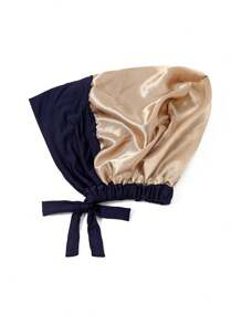 1pc Double Layer Modal Satin Hijab Cap Islam Undercap With Tie Bonnet Instant Hijabs For Women Turkish Scarves Muslim Turban Bandana