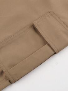 3pcs Boys & Teen Sports Casual Outdoor Cargo Shorts With Pockets, Spring & Autumn