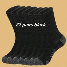 22 szt. Cienkie, oddychające, odprowadzające wilgoć skarpetki męskie, sportowe, casualowe, wiosna/lato