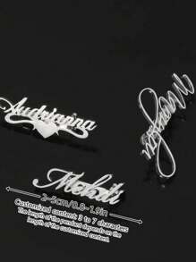 1pc Customized Gold Stainless Steel Name Initial Pin Brooch - Elegant Personalized Letter Pin Brooch, Suitable For Business Or Casual Wear, Unique Shirt Decoration, Ideal Gift For Christmas And Halloween, Best For Christmas