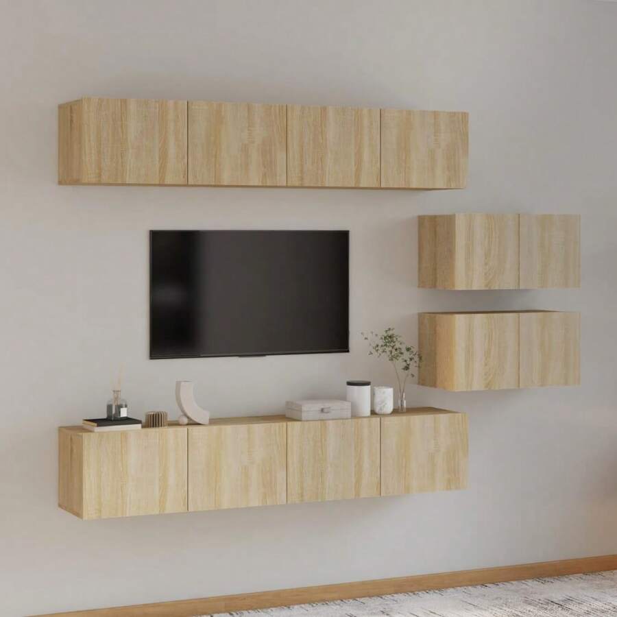 Ensemble de 6 meubles  Chêne Sonoma Bois d'ingénierie