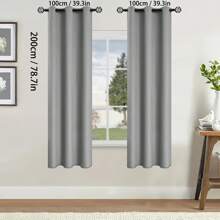 2pcs Blackout Curtains Thermal Insulated Lined Window Curtain Panels For Living Room, Bedroom, Kitchen, Bathroom, Home Decor Curtains For Living Room Room Decor Home Decor Living Room Kitchen Decor Living Room Decor Room Decor Curtains Bedroom