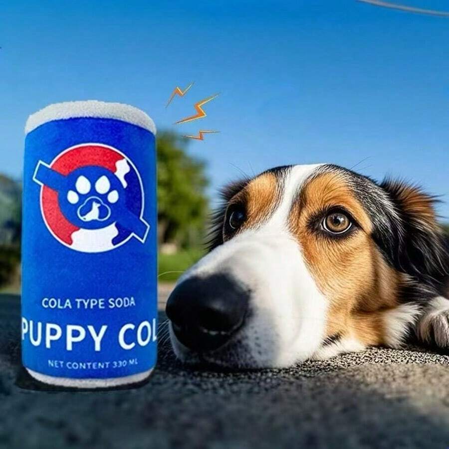 1 件狗爱好者和狗妈妈爱毛绒咀嚼娃娃，用于出牙和娱乐，吱吱叫的猫/狗爱好者礼物和狗/猫妈妈爱宠物娃娃