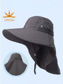 1pc Fashionable Bucket Hat UV Protection Sun Hat With Removable Mask For Outdoor Activities, Fishing, Hiking Ski Masks - Multicolor - View 11