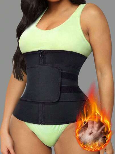 1 件女士腰部训练带、腰部修剪器桑拿汗蒸腰带、运动腰带、收腹带、瘦身腰部训练器紧身胸衣健身房配件，用于腹部瘦身束腹带、腹部瘦身束腰带