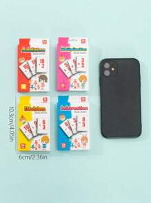 1set/36pcs Tear-resistant Children's Paper Addition Flash Cards, Kindergarten Teaching Supplies For Puzzle And Learning - View 4