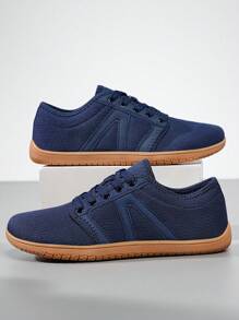 Giày chạy bộ chống trượt, giày chạy bộ thông thường mũi to, giày thể thao đơn giản cho nam, giày đi bộ rộng rãi, thoáng khí ngoài trời - Xem 4