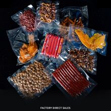 50/100 件透明真空食品袋、蔬菜水果厨房配件、厨房整理和储存、商用真空密封食品储存塑料袋、家用真空袋、家庭和餐厅食品保鲜用品