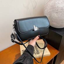 Fashionable Candy Color Shoulder Bag For Women, Solid PU Leather Crossbody Bag Large Capacity Versatile Lightweight Shoulder Bag Suitable For Students, Office Ladies, White Collar, Campus, Office, Shopping, Leisure Activities, Travel