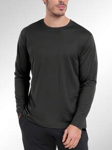 HOPLYNN Men's Long Sleeve Shirts For Men Running Or Hiking Tee Shirts Workout T Shirts Casual