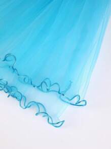 1pc Solid Color Mesh Skirt, 30cm For Teenagers, 40cm For Adults, Breathable, Semi-Transparent, Disposable, Thin Double Layer, Korean Style Drawstring Skirt, Suitable For Outdoor, Ballet, Party, Christmas, Cosplay, Tulle Skirt, Running Skirt, Princess Skirt, Wedding Decoration Underskirt Valentine's Day Accessories - Multicolor - View 7