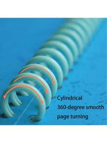 20pcs Removable 30-Hole Plastic Loose Leaf Binder Rings, Spiral Coil Rings, Suitable For A4 Paper Notebooks Stationery Office Supplies - PP Material, Back To School, Study Supplies