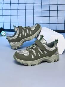 Boys Camouflage Sports Shoes New Slip-Resistant Outdoor Casual Hiking Shoes, Training Shoes For Kids, Suitable For All Seasons