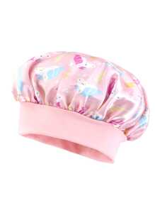Bonnet de sommeil personnalisé pour bébé, bonnet de sommeil satiné avec imprimé de dessin animé mignon pour enfants, bonnet rond à large bord élastique protégeant les cheveux, doux et élastique, parfait pour les garçons, les filles, les anniversaires et l'usage quotidien, multifonctionnel, ornemental, lettrage, élégant, moderne, coloré, mignon, adorable, décontracté, doux, personnalisé, personnalisé, unique, personnalisé, cadeaux pour bébé, cadeaux idéaux pour lui, cadeaux idéaux pour elle, fils, fille