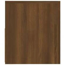 Table de chevet 2 pièces avec , bois marron, 60x35x40 cm